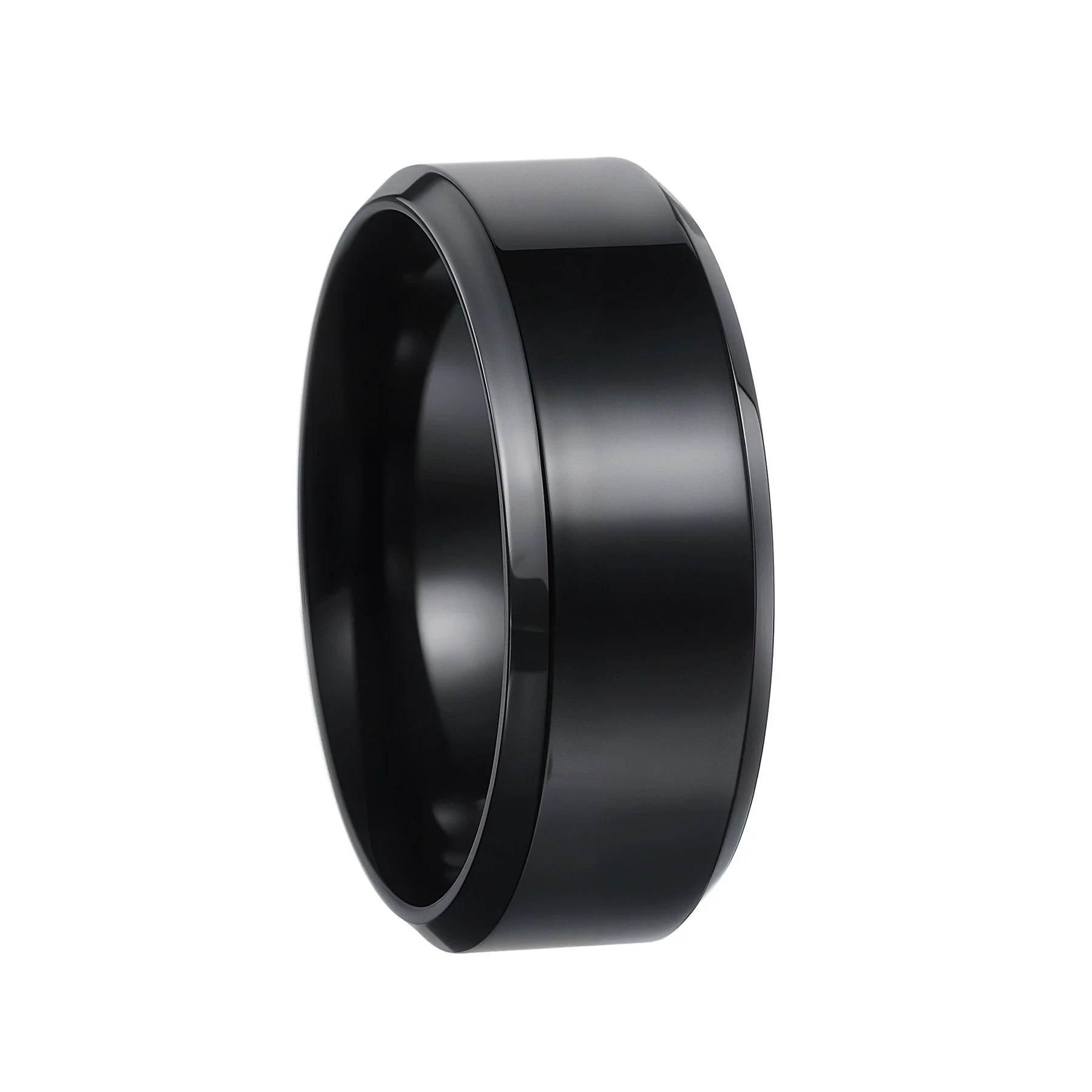 Ring Titanium Steel Geometric Style Vacuum Plating Unisex - Image 14