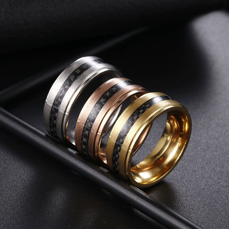 Rings Stainless Steel Unisex With Letters Numbers Text Electroplating - Image 2