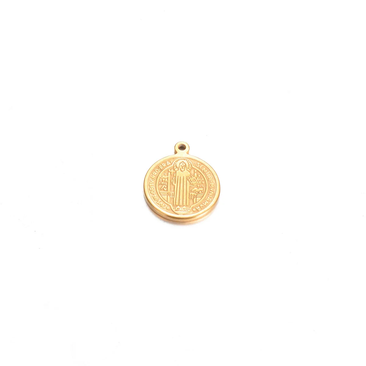 Round Stainless Steel Retro Stereo Handmade Diy Jewelry Pendants With Electroplating - Image 11