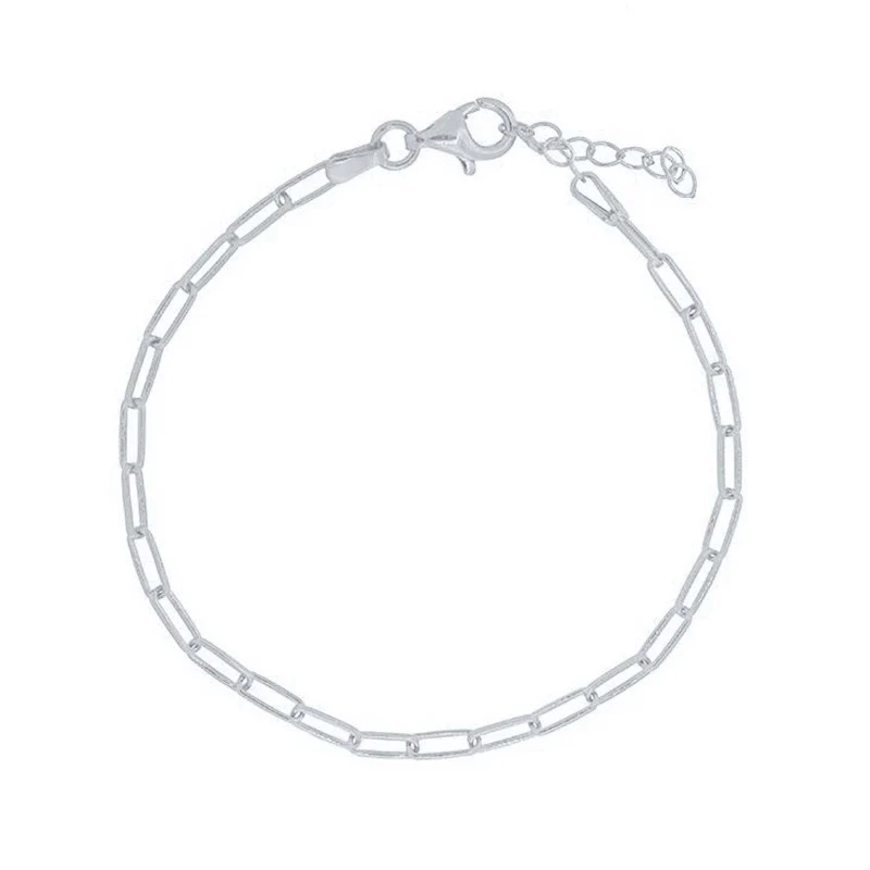 S925 Sterling Silver Geometric Simple Electroplated Bracelet For Women - Image 5