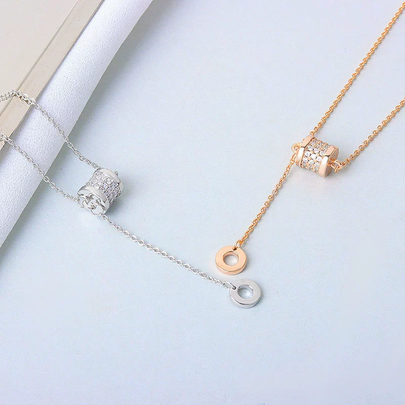 S925 Sterling Silver Pendant Necklace With Small Waist Design Electroplating Process - Image 3