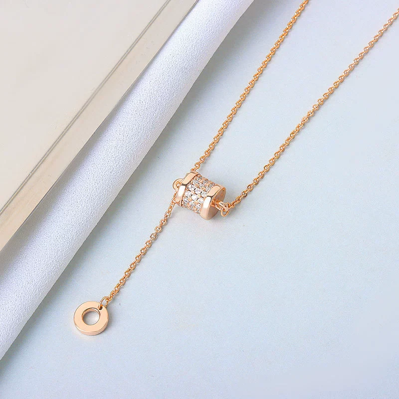 S925 Sterling Silver Pendant Necklace With Small Waist Design Electroplating Process - Image 7