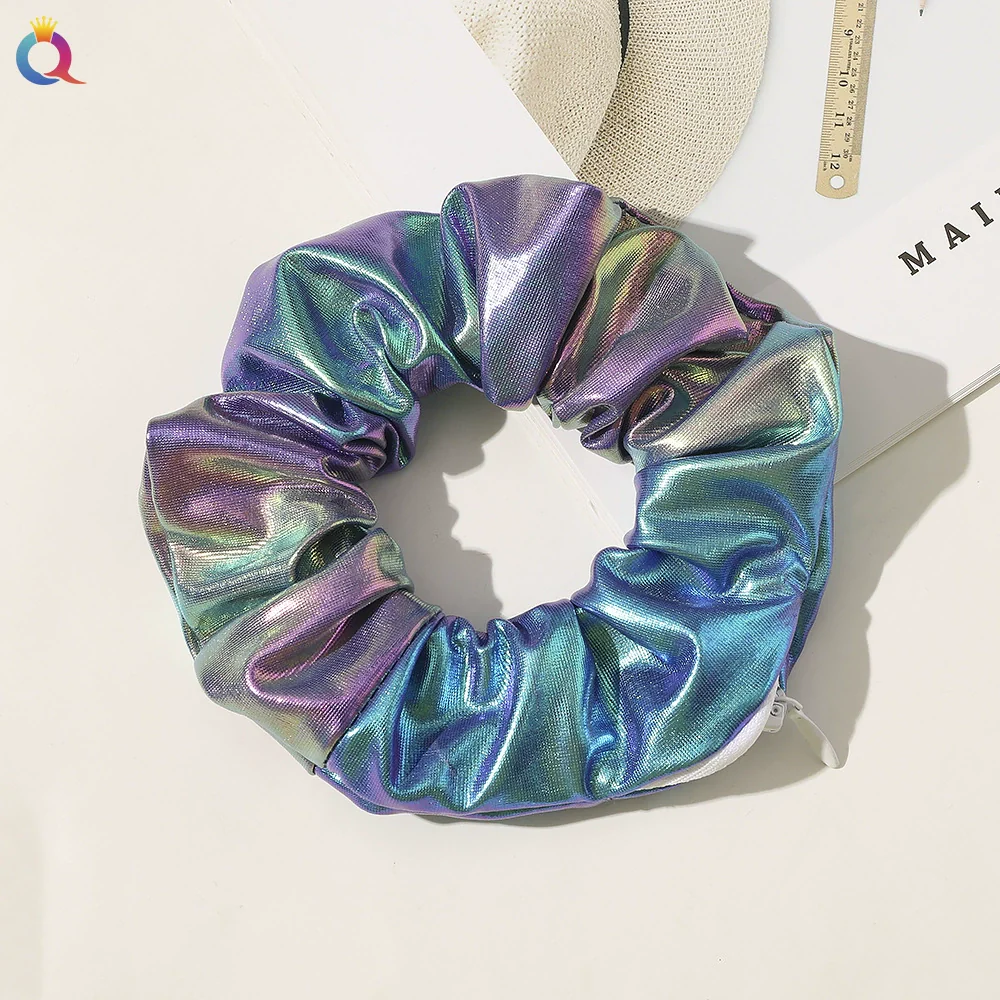 Satin Handmade Printed Hair Ring - Image 19