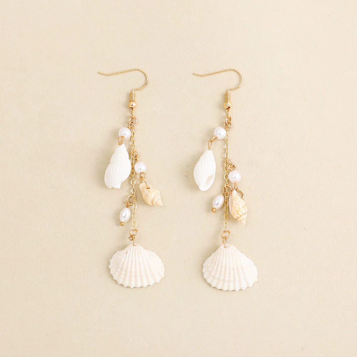 Shell Pearl Tassel Women's Long Elegant Fresh Minimalist Retro Earrings - Image 4