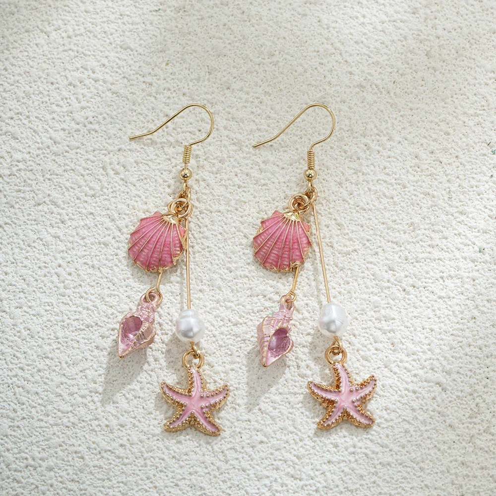 Shell Pearl Tassel Women's Long Elegant Fresh Minimalist Retro Earrings - Image 7