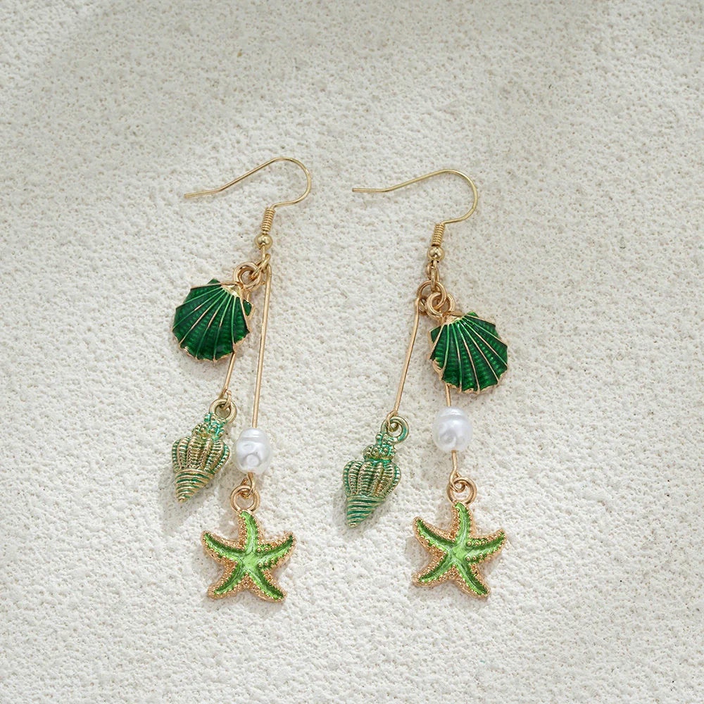 Shell Pearl Tassel Women's Long Elegant Fresh Minimalist Retro Earrings - Image 8