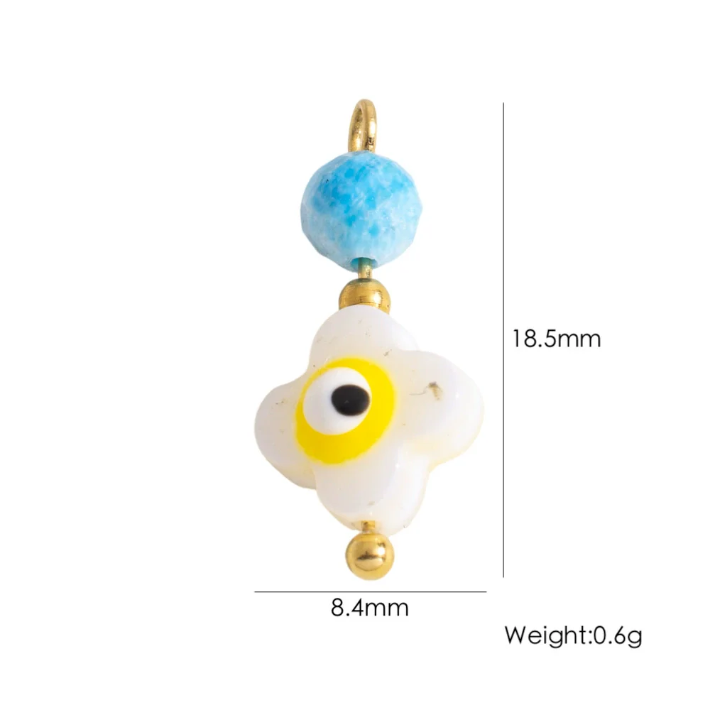 Shell Stainless Steel Accessories Handmade Geometric Fivepointed Star Flower Pendant - Image 27