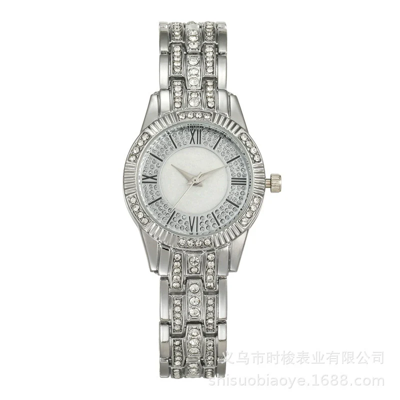 Shellfaced Diamondencrusted Women's Quartz Casual Watch With Alloy Case And Strap Round Dial - Image 8
