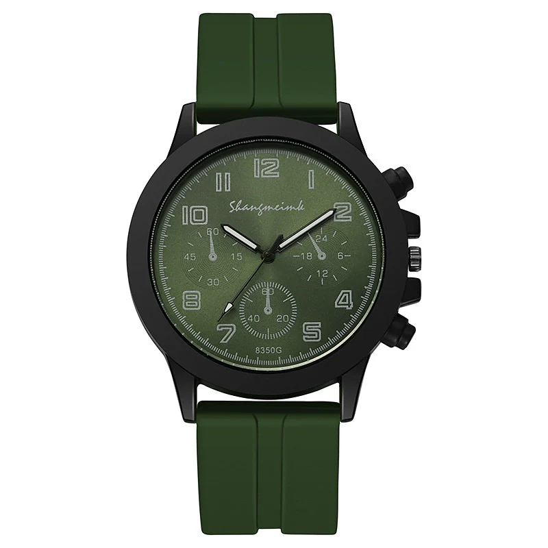 Silicone Alloy Quartz Business Watches For Men With Round Dial - Image 10