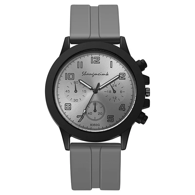 Silicone Alloy Quartz Business Watches For Men With Round Dial - Image 7