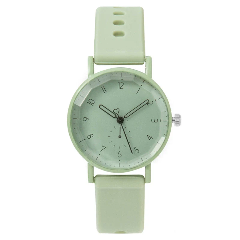 Silicone Cartoon Round Dial Female Quartz Watch - Image 5