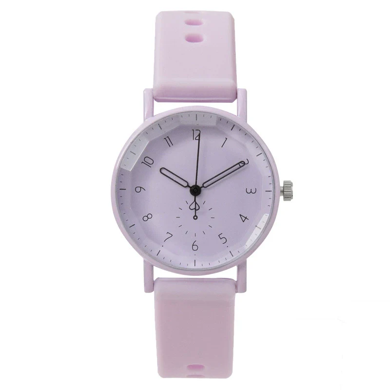 Silicone Cartoon Round Dial Female Quartz Watch - Image 8