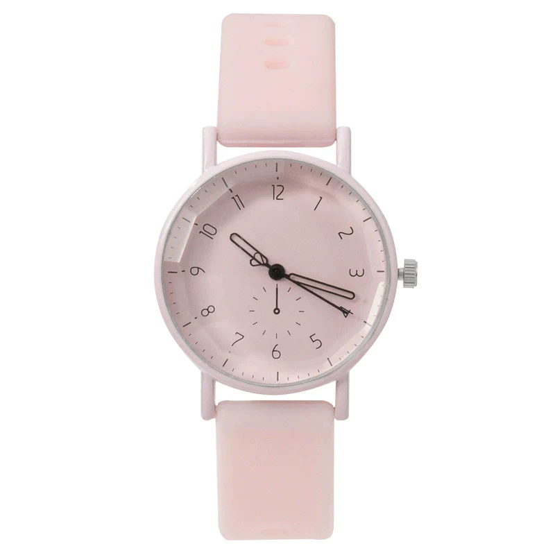 Silicone Cartoon Round Dial Female Quartz Watch - Image 9