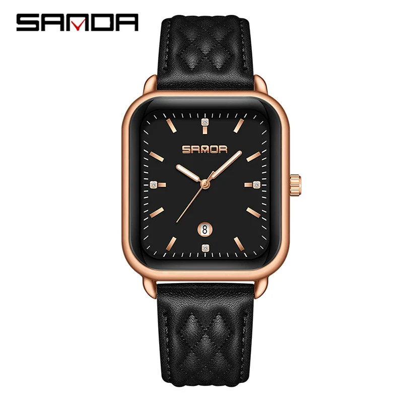 Silicone Quartz Waterproof Casual Square Dial Men's And Women's Watches With Zinc Alloy Case And Stainless Steel Clasp - Image 5