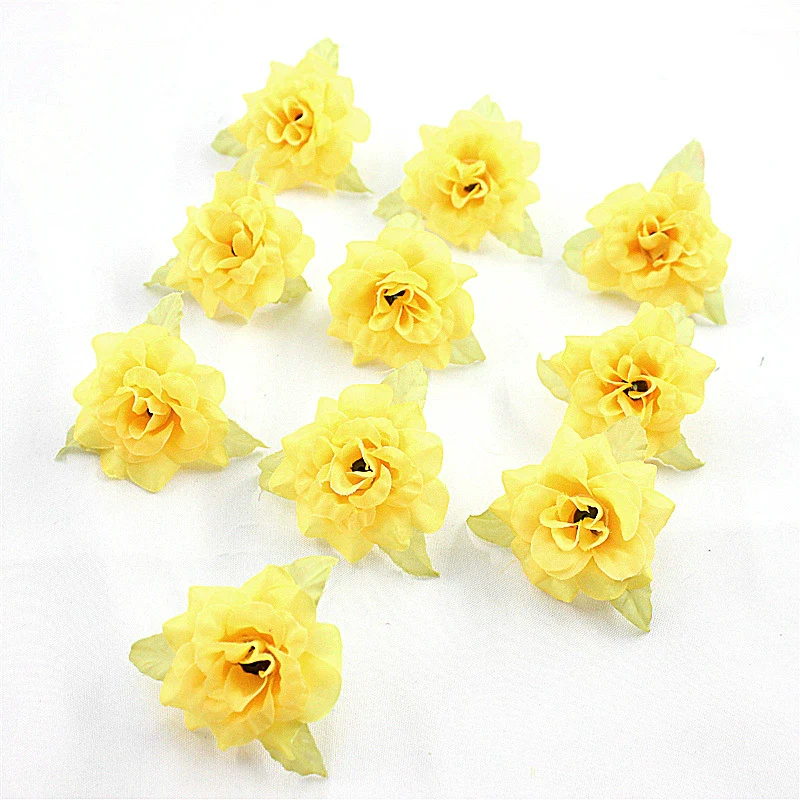 Silk Flower Handmade Small Rose Flower Head Flower Hairpin Wreath - Image 14