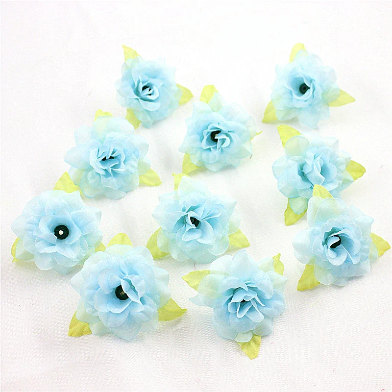 Silk Flower Handmade Small Rose Flower Head Flower Hairpin Wreath - Image 15