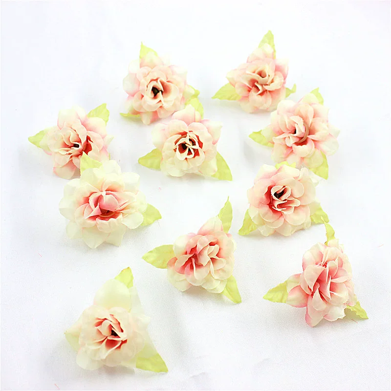 Silk Flower Handmade Small Rose Flower Head Flower Hairpin Wreath - Image 16