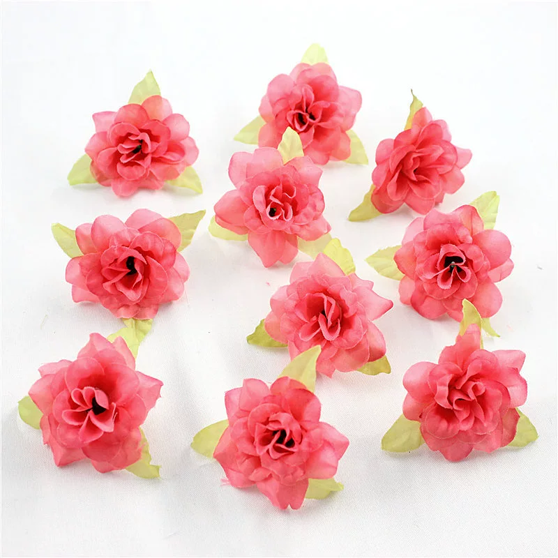 Silk Flower Handmade Small Rose Flower Head Flower Hairpin Wreath - Image 17