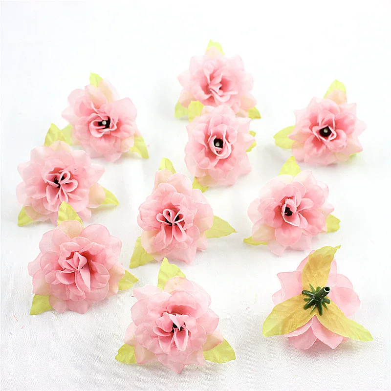 Silk Flower Handmade Small Rose Flower Head Flower Hairpin Wreath - Image 18