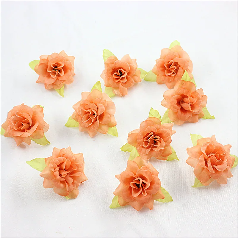 Silk Flower Handmade Small Rose Flower Head Flower Hairpin Wreath - Image 19
