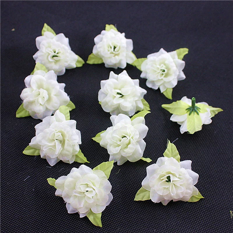 Silk Flower Handmade Small Rose Flower Head Flower Hairpin Wreath - Image 20