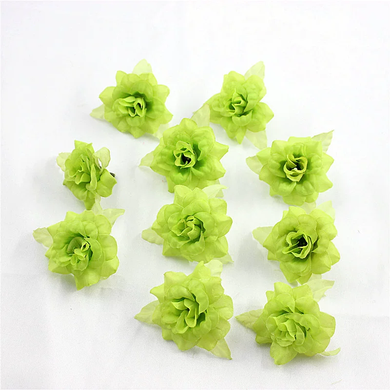 Silk Flower Handmade Small Rose Flower Head Flower Hairpin Wreath - Image 21