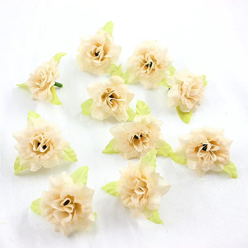 Silk Flower Handmade Small Rose Flower Head Flower Hairpin Wreath - Image 6