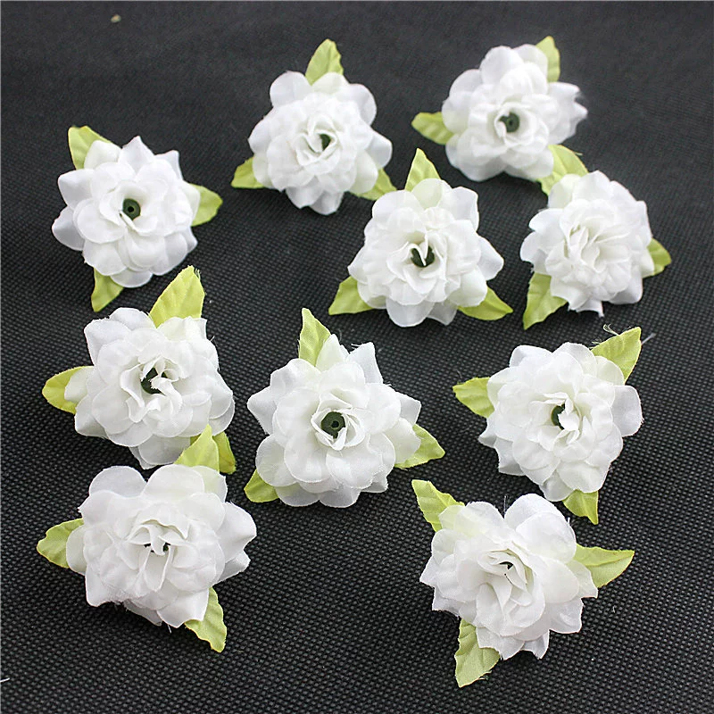 Silk Flower Handmade Small Rose Flower Head Flower Hairpin Wreath - Image 7