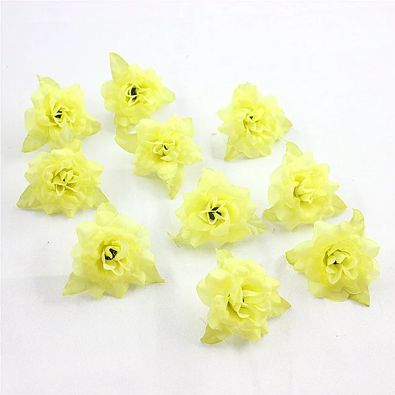 Silk Flower Handmade Small Rose Flower Head Flower Hairpin Wreath - Image 9