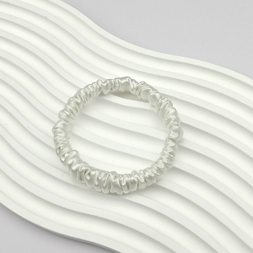 Silk Hair Accessories Handmade Round Head Rope Hair Band Hair Rope Hair Flower - Image 5