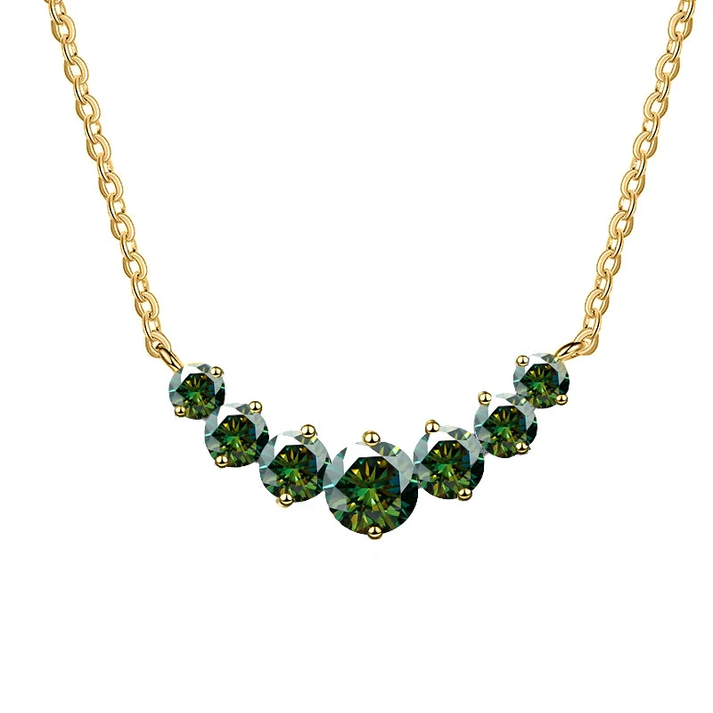 Silver Moissanite Pendant Necklace For Women Set With Gems In Animal Zodiac Style And Round Shape - Image 6