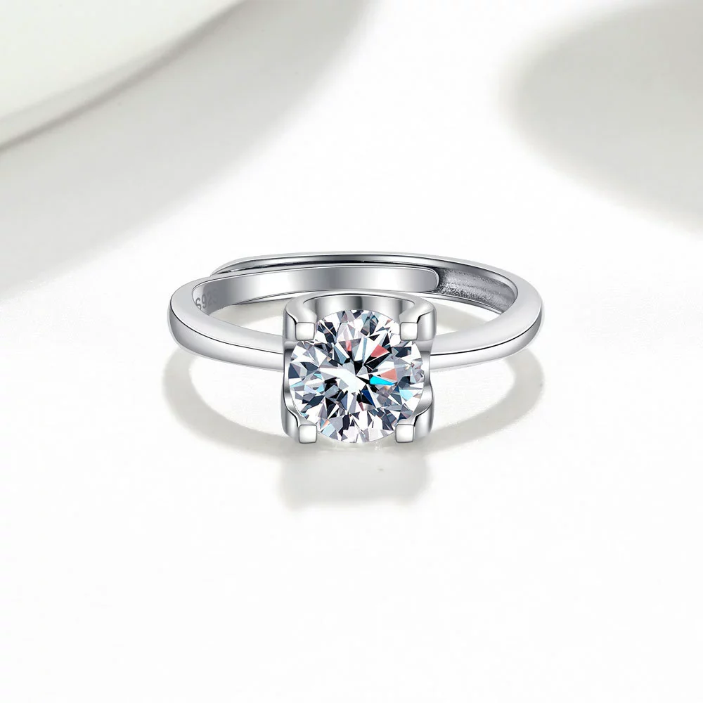 Silver Ushaped Cow Head Ring For Ladies With Geometric Pattern And Electroplating Treatment - Image 4