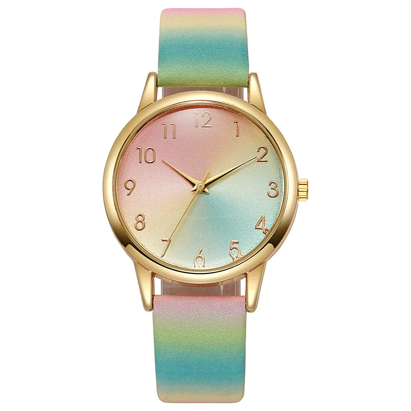 Simple Fashion Unisex Neutral Quartz Belt Watch Alloy Case Imitation Leather Strap Round Dial - Image 10