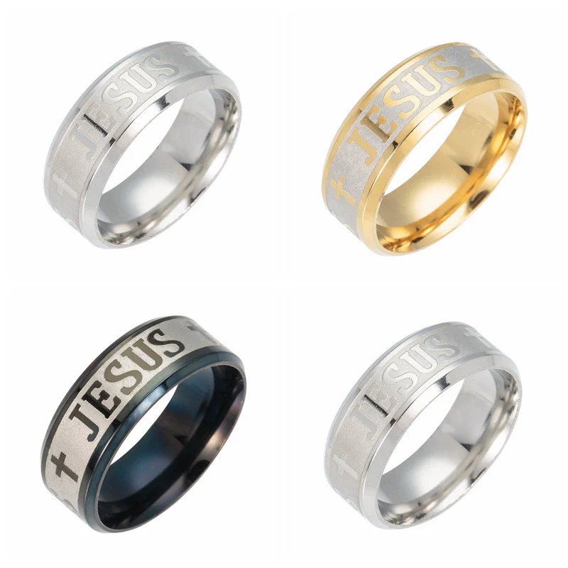 Simple Stainless Steel Geometric Ring Jewelry With Electroplating