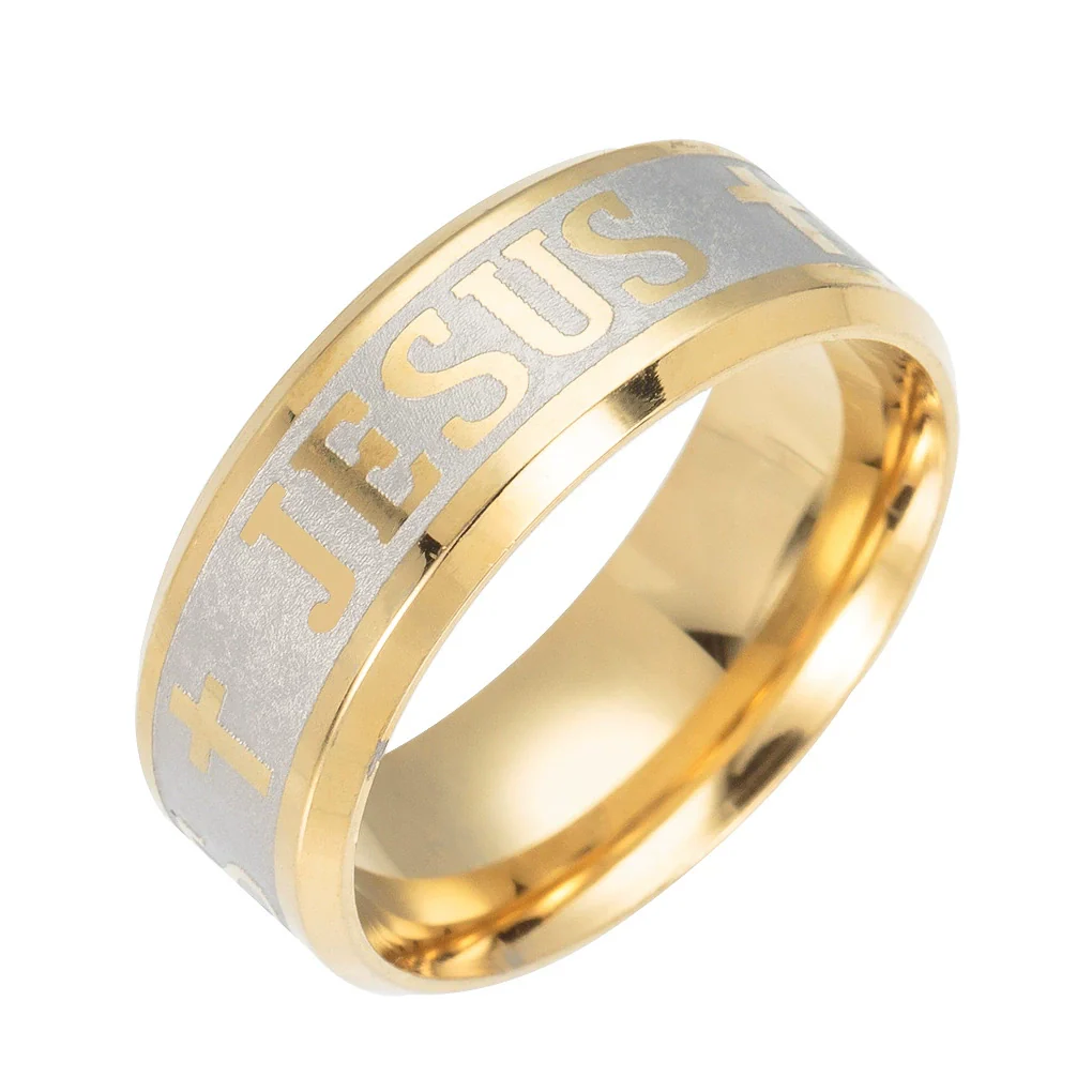 Simple Stainless Steel Geometric Ring Jewelry With Electroplating - Image 3