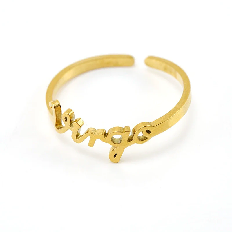 Simple 316L Stainless Steel Constellation Ring Jewelry Electroplated For Women - Image 10