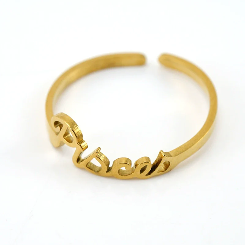 Simple 316L Stainless Steel Constellation Ring Jewelry Electroplated For Women - Image 16