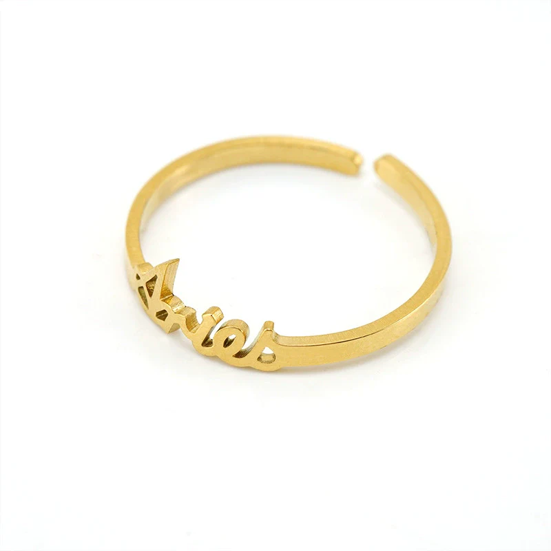 Simple 316L Stainless Steel Constellation Ring Jewelry Electroplated For Women - Image 5