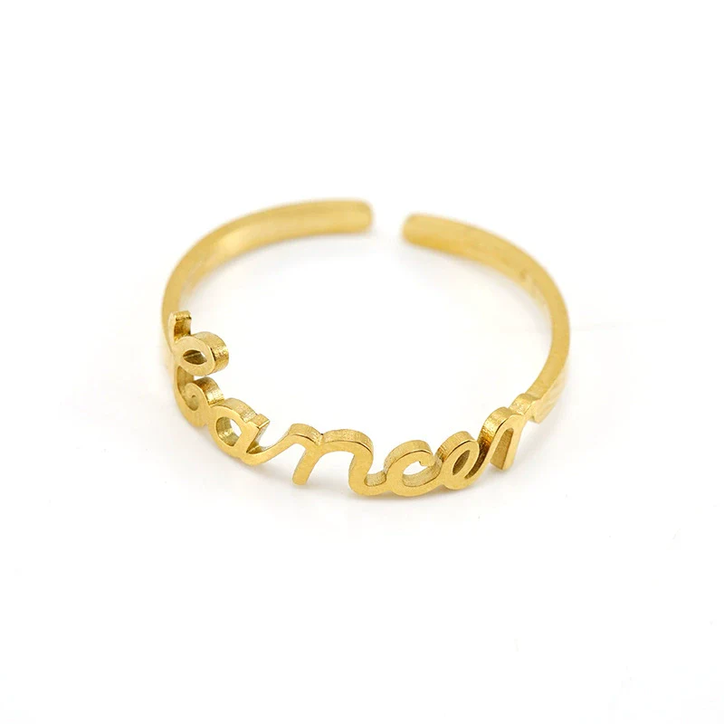 Simple 316L Stainless Steel Constellation Ring Jewelry Electroplated For Women - Image 8