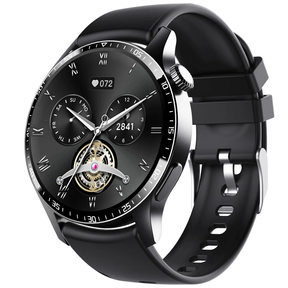 Smart Bracelet Silicone Sports Health Monitoring With Magnetic Attraction Charging And Round Dial - Image 4