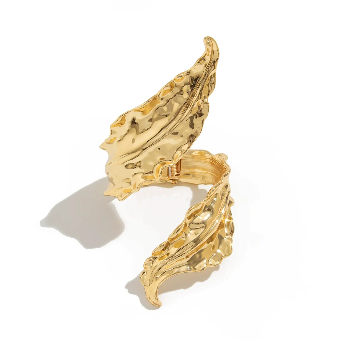 Smart Leaf Winding Bracelet Liquid Metal Electroplating Design - Image 5