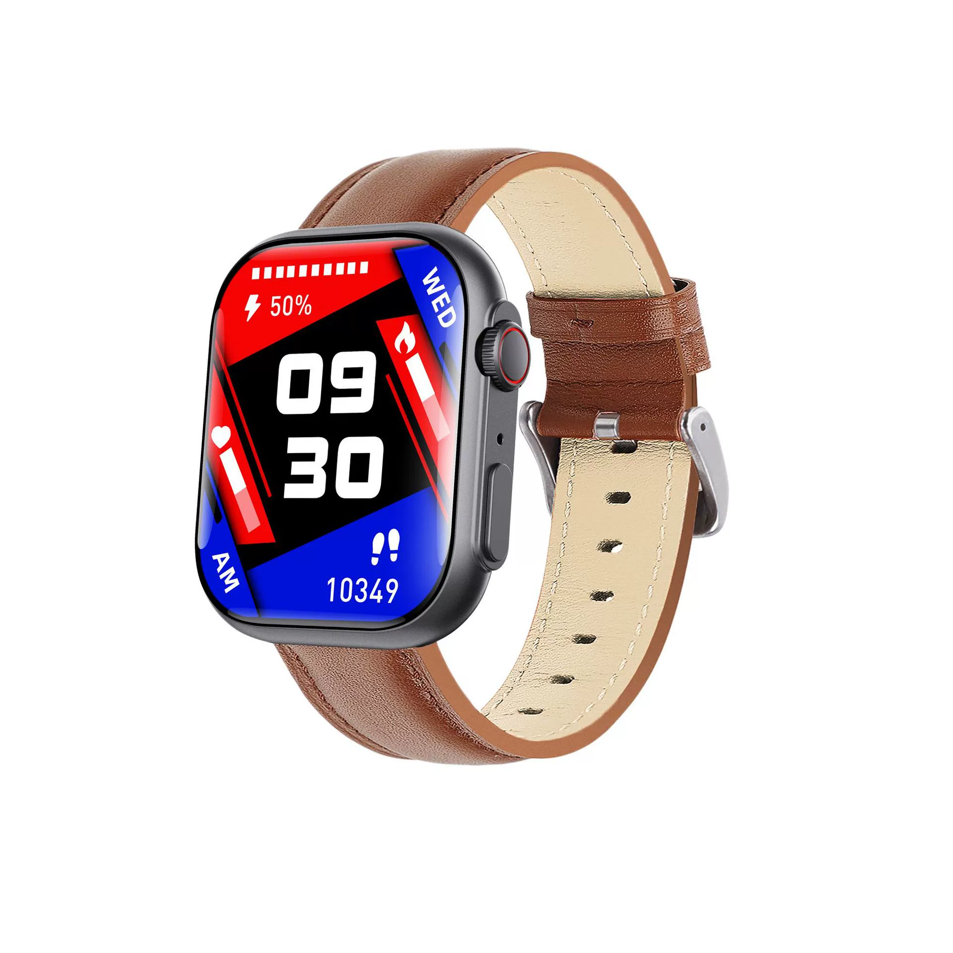Smart Watch Health Monitoring Sports Watch With Environmental Silicone Strap Square Dial And Magnetic Attraction Charging - Image 11