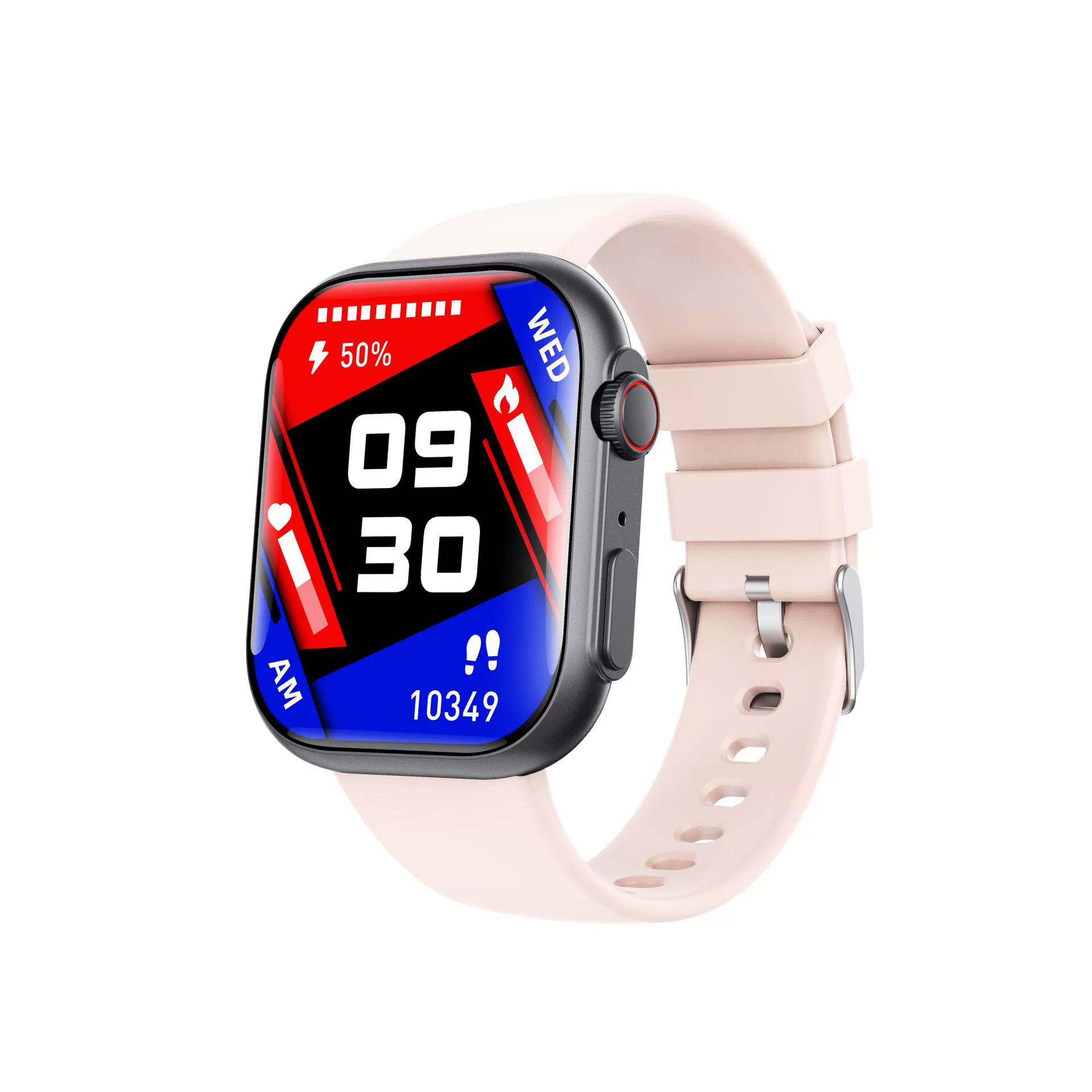Smart Watch Health Monitoring Sports Watch With Environmental Silicone Strap Square Dial And Magnetic Attraction Charging - Image 6