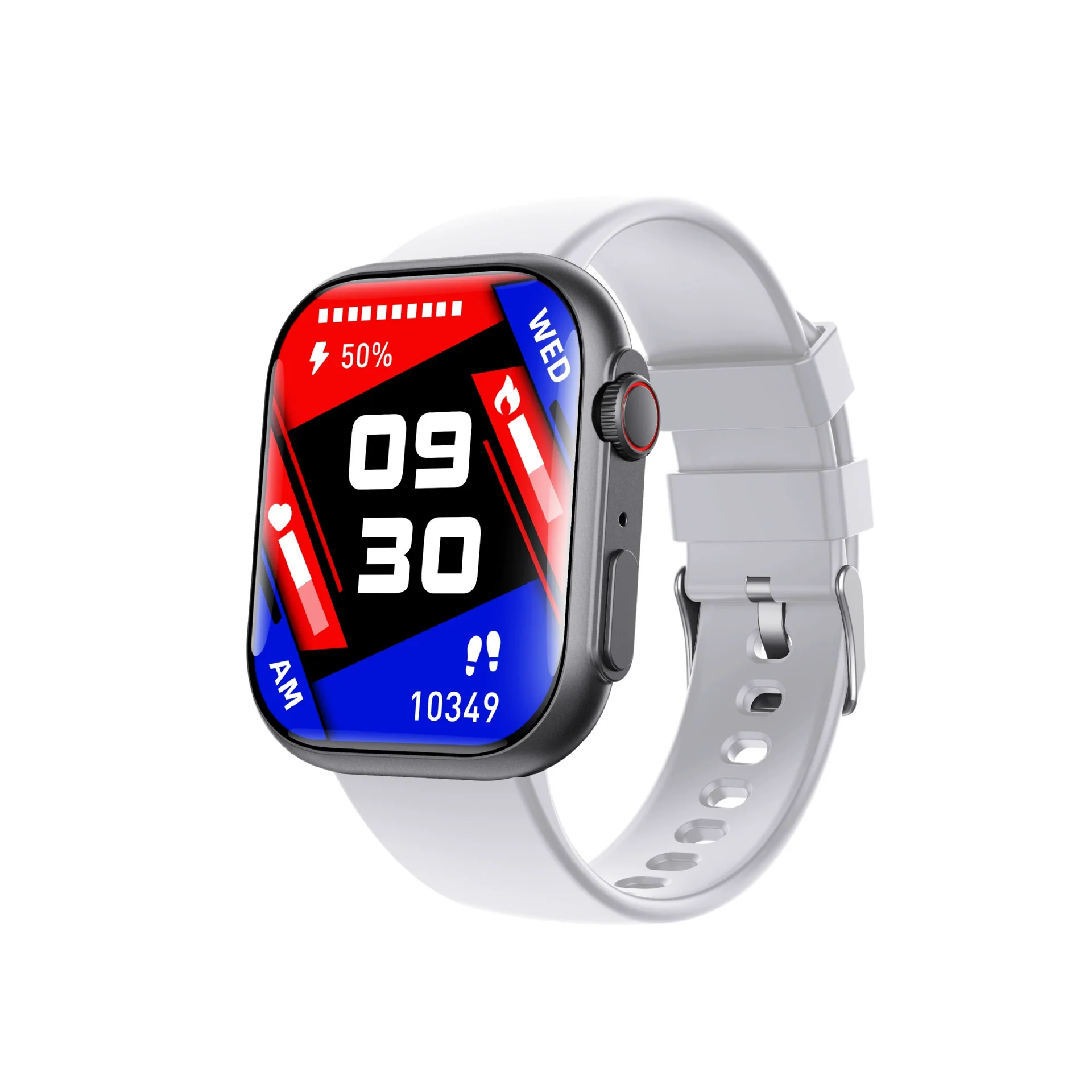 Smart Watch Health Monitoring Sports Watch With Environmental Silicone Strap Square Dial And Magnetic Attraction Charging - Image 7