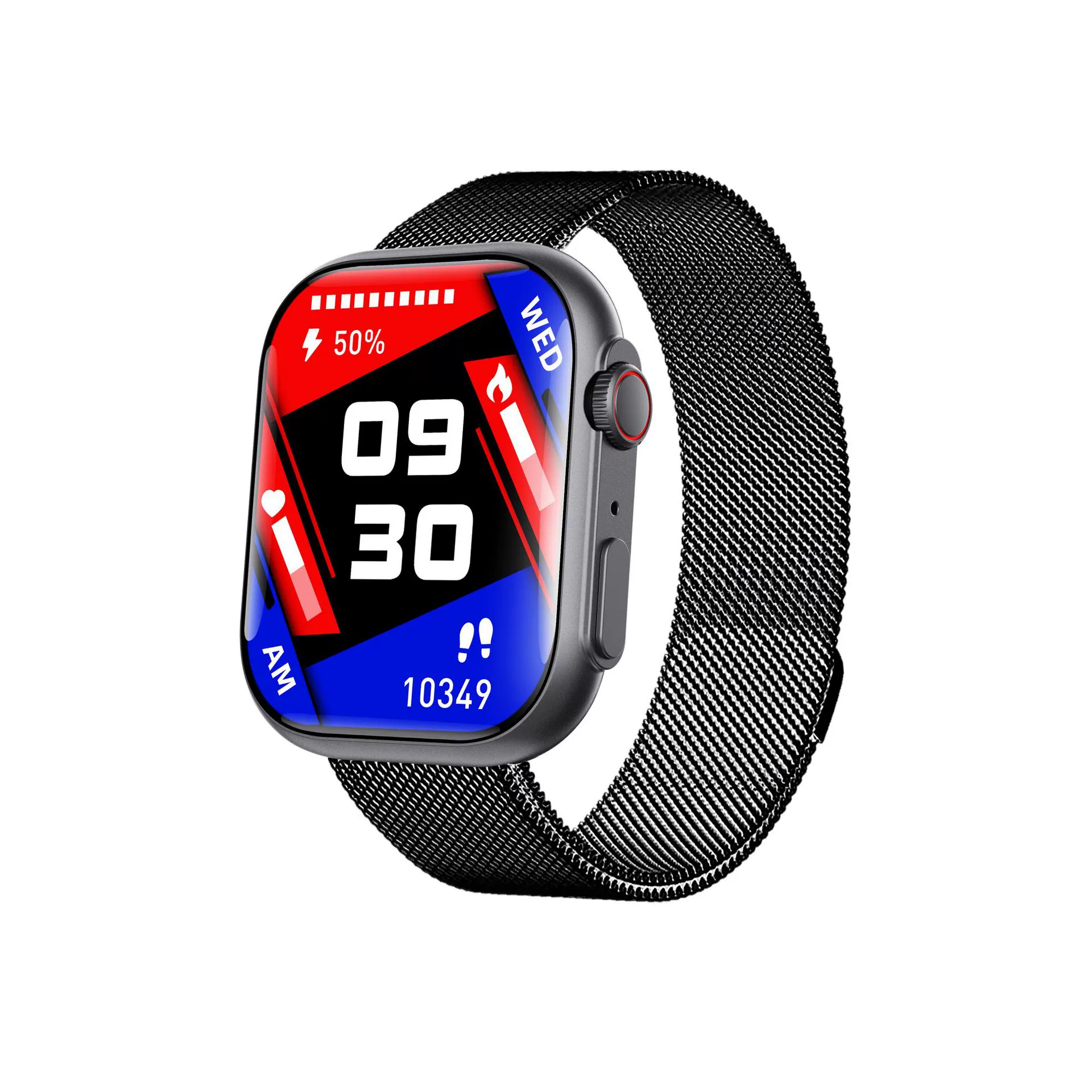 Smart Watch Health Monitoring Sports Watch With Environmental Silicone Strap Square Dial And Magnetic Attraction Charging - Image 8