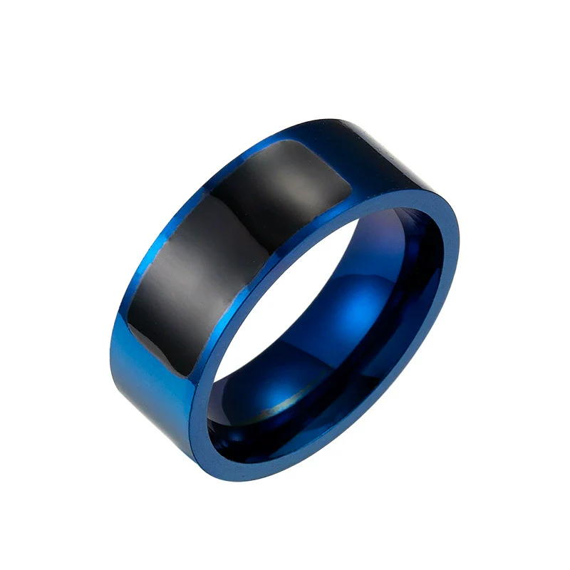 Smart Wearable Jewelry Titanium Steel Geometric Sculpture Unisex Ring - Image 5