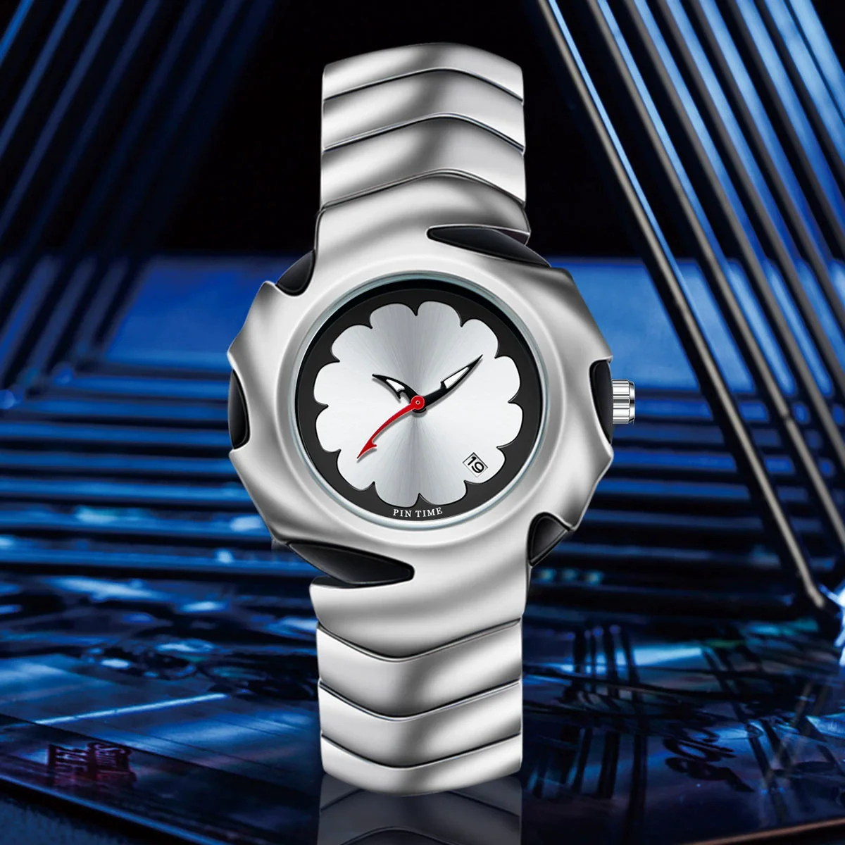 Specialshaped Retro Quartz Watch Diecast Stainless Steel Mineral Strengthened Mirror