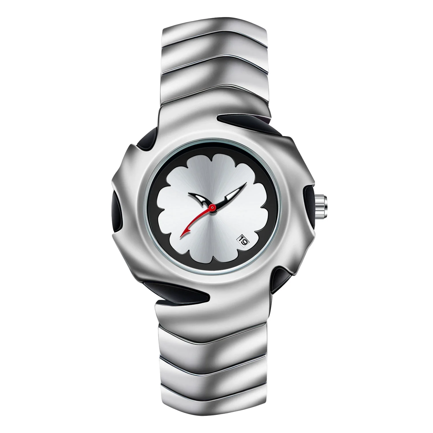 Specialshaped Retro Quartz Watch Diecast Stainless Steel Mineral Strengthened Mirror - Image 6