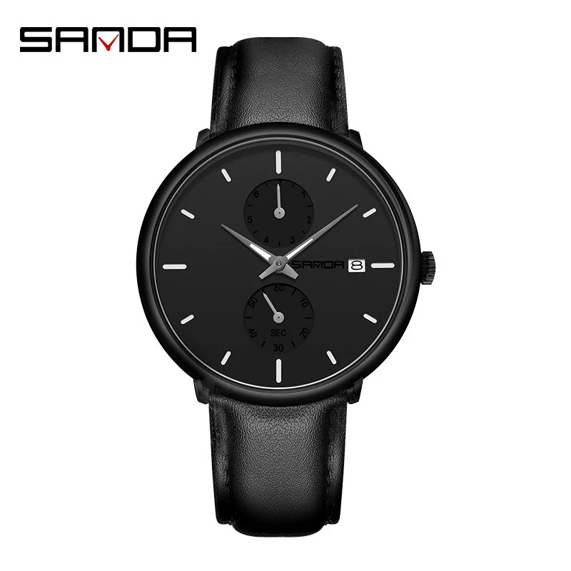 Sports Belt Quartz Watch For Men Zinc Alloy Case Mesh Band Stainless Steel Clasp Mineral Strengthened Glass Mirror Round Dial Waterproof Leisure Style - Image 5