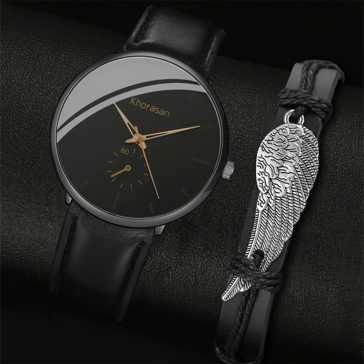 Sports Style Men's Quartz Watch With Alloy Case Imitation Leather Strap And Stainless Steel Buckle Round Dial - Image 6